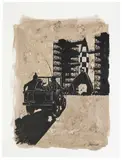 Hommage à Hergé by Christophe Chabouté, Technique mixte sur papier, sold Dec 2024