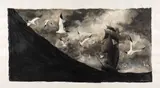 Moby Dick by Christophe Chabouté, Technique mixte sur papier pour une, sold Dec 2024