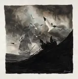 Moby Dick by Christophe Chabouté, Technique mixte sur papier pour une, sold Dec 2024