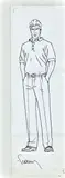 Largo Winch by Philippe Francq, Encre de Chine sur papier contrecollé, sold Dec 2024