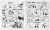 Achille Talon by Michel Greg, Encre de Chine sur papier pour les, sold Dec 2024