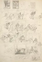 Tintin au Tibet by Hergé, Mine de plomb sur papier pour le, sold Dec 2024