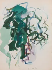 Untitled by Joan Mitchell, circa 1965, Gouache sur papier, sold Oct 2024