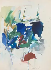 Untitled by Joan Mitchell, circa 1965, Gouache sur papier, sold Oct 2024