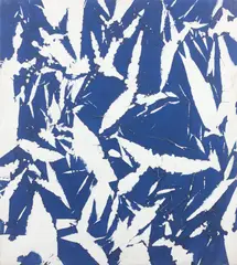 Etude by Simon Hantaï, 1969, Huile sur toile, sold Oct 2024