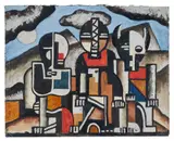 Projet de décor pour "La Création du monde by Fernand Léger, circa 1922-1923, Gouache et encre sur papier fort, sold Oct 2024