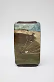 Vase de forme dite « billette » – circa 1874 by Félix Bracquemond, 1879, Terre cuite émaillée à décor «Ébats de canards», sold Apr 2024