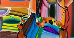 Stretched Bodies by Bose Krishnamachari, Acrylic on canvas, sold Nov 2012