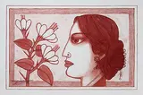 Untitled by Lalu Prasad Shaw, Dry Pastel on paper, sold Nov 2012