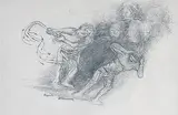 Flagellation by Krishen Khanna, Pencil on paper, sold Nov 2012