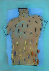 Untitled by Anandajit Ray, Dry Pastel on paper, sold Nov 2012