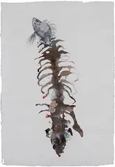Untitled by Mithu Sen, Collage on handmade paper, sold Nov 2012