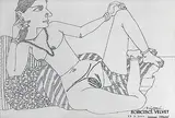Untitled by K. Laxma Goud, Pen and ink on paper, sold Nov 2012