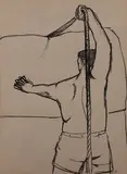 Untitled by Sudhir Patwardhan, Charcoal on paper, sold Nov 2012