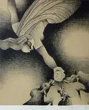 Food by Dharamanarayan Dasgupta, Lithograph on paper, sold Jul 2012