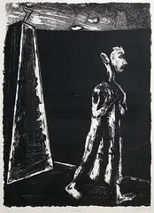 Frozen Lightning by Surendran Nair, Lithograph on paper, sold Jul 2012