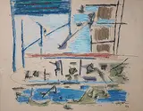 Untitled by Ram Kumar, Watercolour and pastel on paper, sold Jul 2012