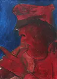 Untitled by Krishen Khanna, Oil on canvas, sold Jul 2012