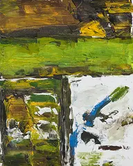 Untitled by Ram Kumar, Acrylic on canvas, sold Jul 2012