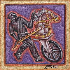Untitled by Satish Gujral, Mixed media on canvas, sold Jul 2012