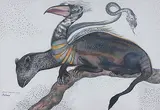Untitled by Viraj Naik, Mixed media on paper, sold Jul 2012