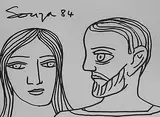 Untitled by F. N. Souza, Ink on paper, offered Aug 2012