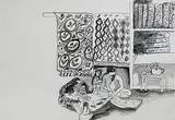 Untitled by Bhupen Khakhar, Pen and ink wash on paper, sold Aug 2012
