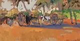 Untitled by Narayan Shridhar Bendre, Gouache on board, sold Sep 2012
