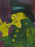 Untitled by Krishen Khanna, Oil on canvas, sold Sep 2012