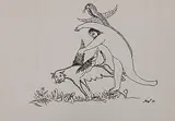 Untitled by Manjit Bawa, Pen and ink on paper, sold Sep 2012