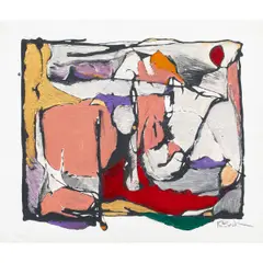 Post Traumatic Storm by Kim Bach, 1993, acrylic on canvas, sold Apr 2026