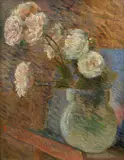 Bouquet of white roses by Marie Bracquemond, Oil on canvas, sold Apr 2024