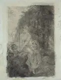 Etude pour le mur du parc by Marie Bracquemond, Fusain et crayon, sold Apr 2024