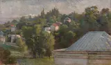 Vue du haut Sèvres by Marie Bracquemond, Huile sur toile, sold Apr 2024