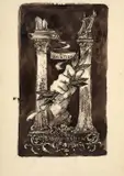 Projet d’ex-libris pour Georges Mantin by Félix Bracquemond, Plume et encre brune, lavis brun sur traits de crayon, sold Oct 2024