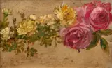 Etude de fleurs by Marie Bracquemond, Huile sur toile (Toile et châssis d’origine), sold Oct 2024