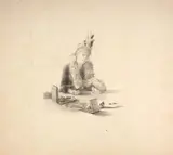 Femme aux bijoux by Marie Bracquemond, Crayon noir et estompe, sold Oct 2024
