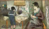 Le col marin by Édouard Vuillard, circa 1903-1904, Huile sur toile, sold Dec 2024