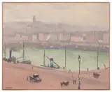Boulogne sur mer, le port by Albert Marquet, 1930, Huile sur toile, sold Dec 2024