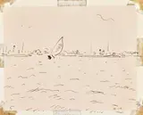 Voiliers au large by Albert Marquet, Encre sur papier, sold Dec 2024