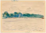 Poissy by Albert Marquet, 1929, Aquarelle sur papier, sold Dec 2024