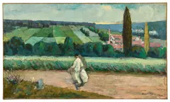 Promenade de la noce by Alexandre Altmann, 1907, Huile sur toile, sold Dec 2024