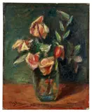 Bouquet de fleurs by Henryk Hayden, circa 1931, Huile sur toile, sold Dec 2024