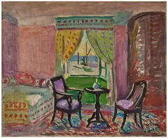 Le Salon rose by Charles Camoin, circa 1930, Huile sur toile, sold Dec 2024