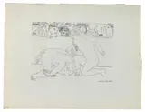 Minotaure vaincu – 1933 planche 89 de la Suite Vollard by Pablo Picasso, Eau forte en noir, sold Dec 2024
