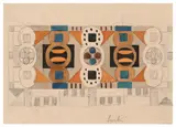 Composition by Auguste Herbin, circa 1920, Gouache et crayon sur papier, sold Dec 2024