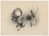 Composition by Léon Arthur Tutundjian, 1963, Encre de Chine sur papier, sold Dec 2024