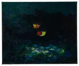 Composition by George Papazov, 1952, Huile sur toile, sold Dec 2024