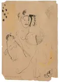 Sans titre by Victor Brauner, 1925, Encre et aquarelle sur papier, sold Dec 2024