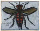 Mouche by Bernard Buffet, 1952, Huile sur toile, sold Dec 2024